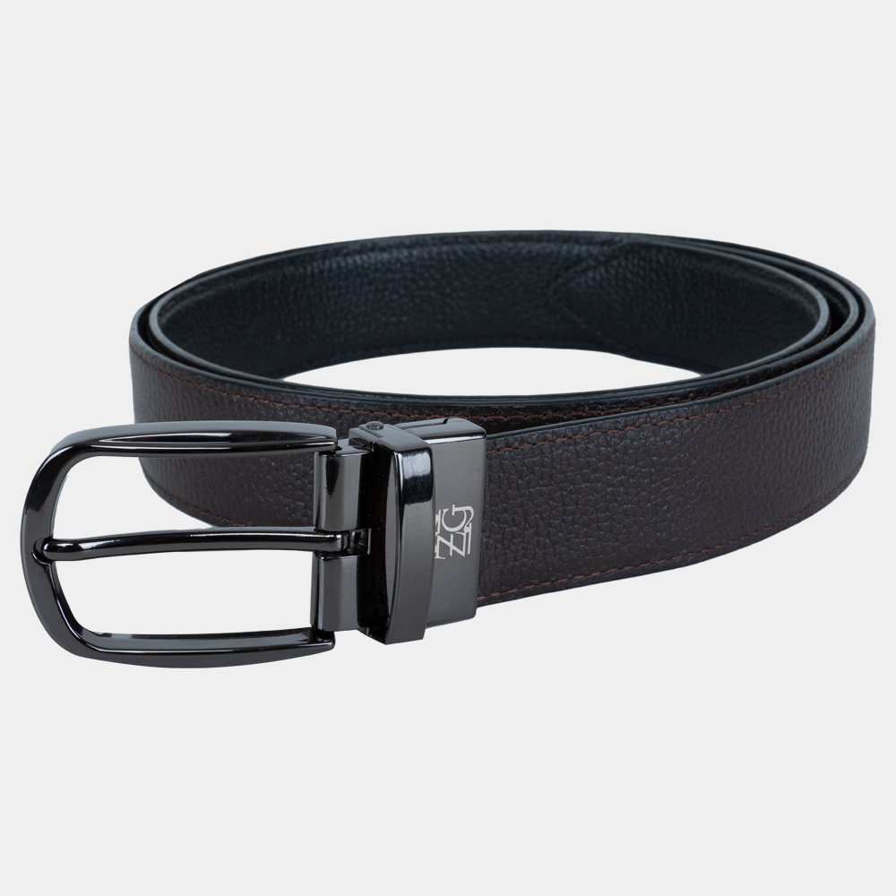 Men's Reversible Leather Belt (ZAL-45/BTL-6|MAT)