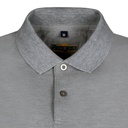 LIGHT GREY COTTON TENCEL PLAIN POLOSHIRT