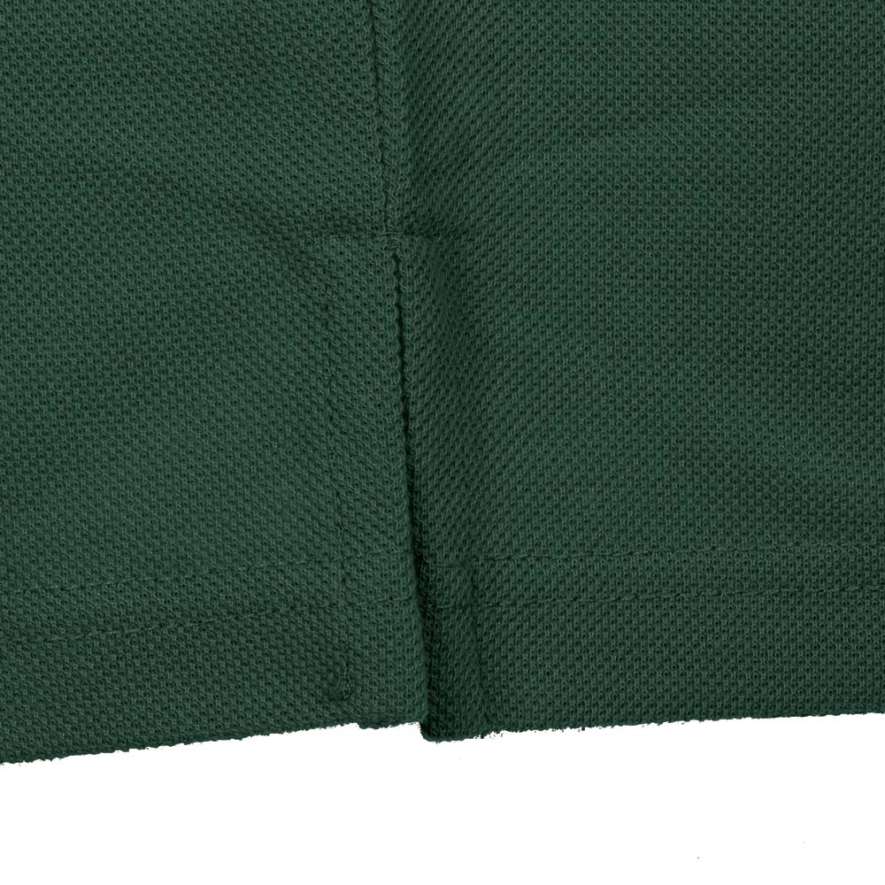 FOREST GREEN COTTON TENCEL PLAIN POLO SHIRT