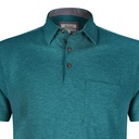 GREEN COTTON JERSEY PLAIN REGULAR FIT T-SHIRT