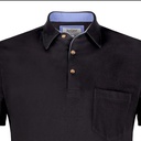 BLACK STRETCH COTTON PLAIN REGULAR FIT T-SHIRT