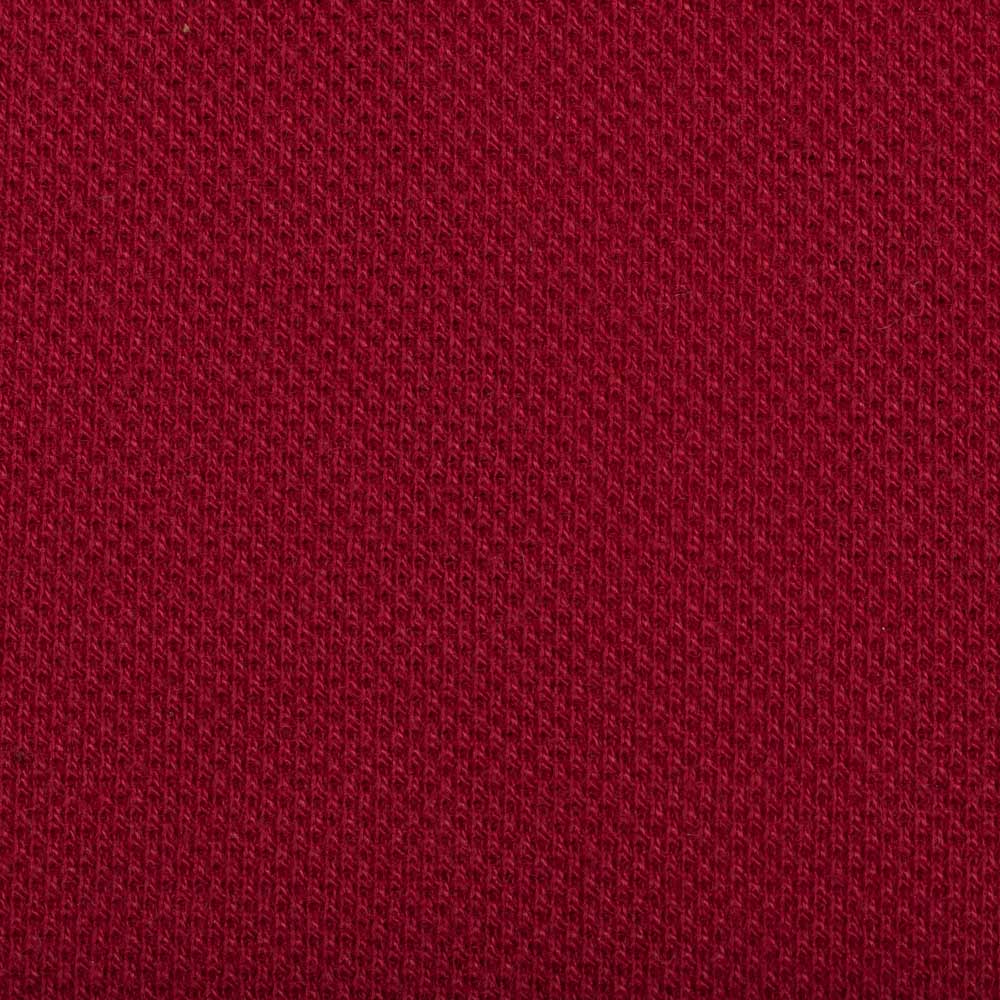 DARK RED COTTON TENCEL PLAIN POLOSHIRT
