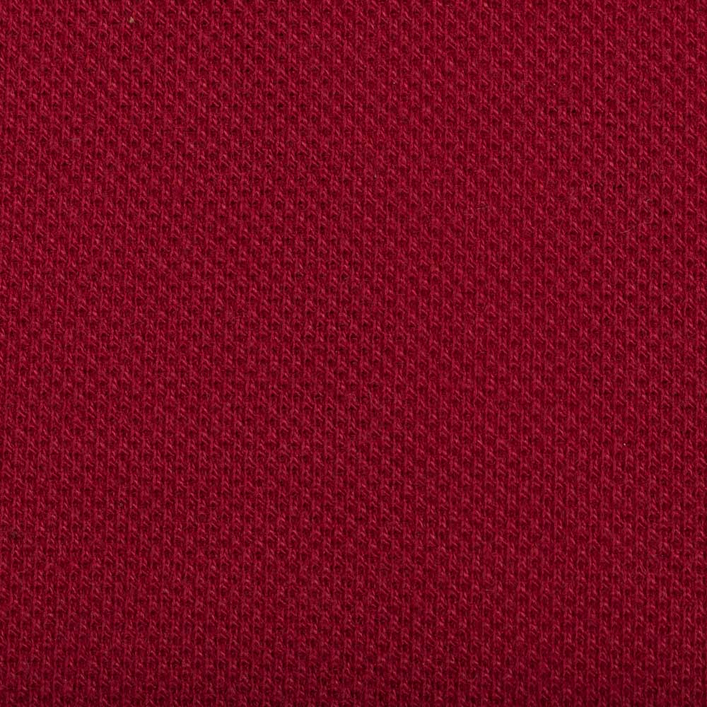 DARK RED COTTON TENCEL PLAIN POLOSHIRT