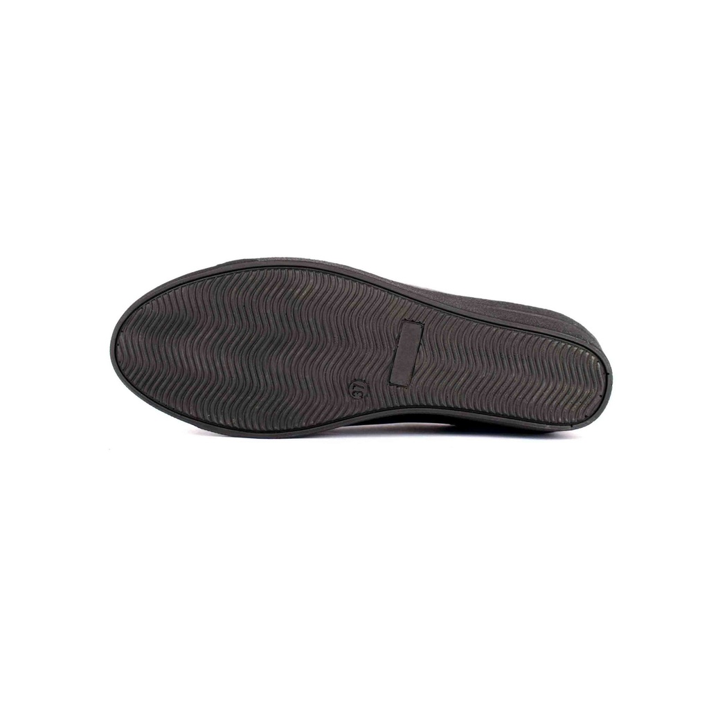 Black Plain Leather Sneaker (PAK-SER-19-11-14081-SP|MIS/1)