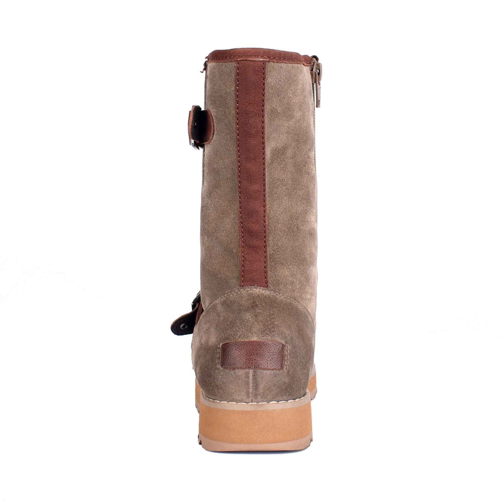 Brown Plain Suede Boot (PAK-SER-4|MIS/1)