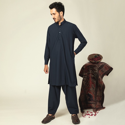 Men's Kameez Shalwar (RVLPSH-4|U3234/BND-CCF)