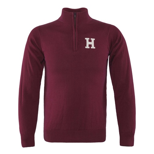 Harvard (Qtr Zip Left Chest H Intarsia)