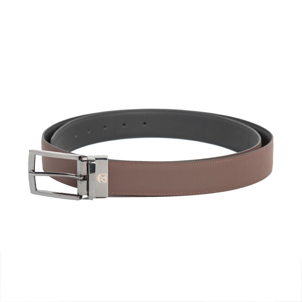 [43533-43531] Men's Reversible Leather Belt (ZAL-1|MAT)
