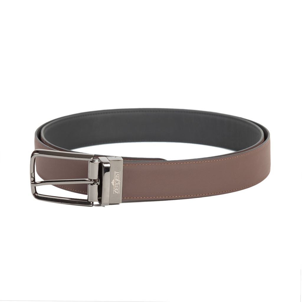[43534-43531] Men's Reversible Leather Belt (ZAL-2|MAT)