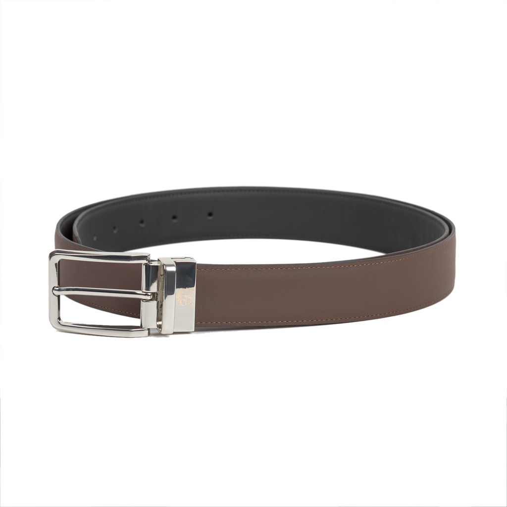[43536-43531] Men's Reversible Leather Belt (ZAL-4|MAT)