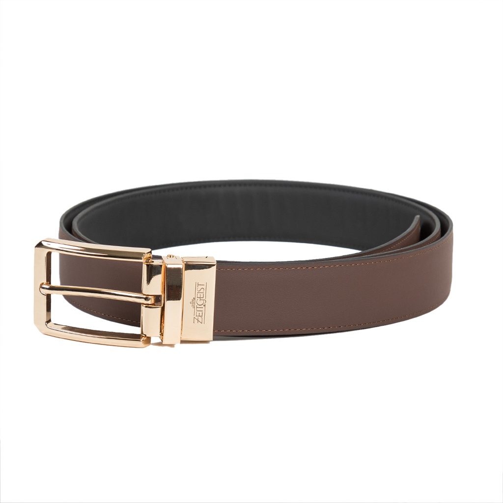 [43539-43531] Men's Reversible Leather Belt (ZAL-7|MAT)