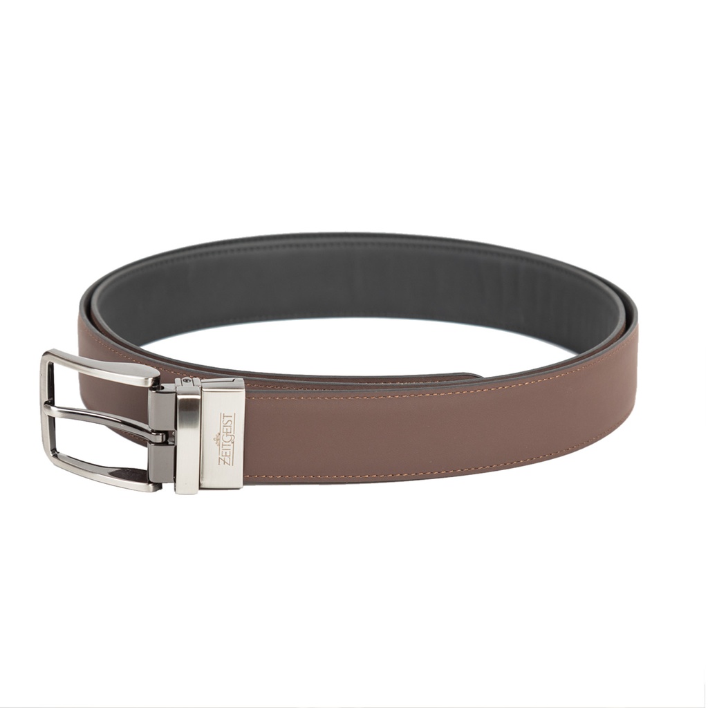 [43542-43531] Men's Reversible Leather Belt (ZAL-10|MAT)