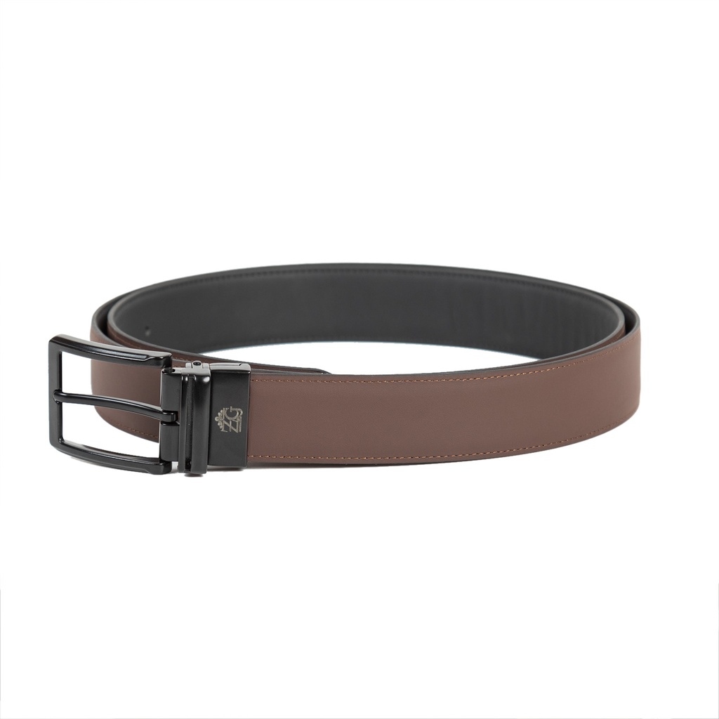 [43544-43531] Men's Reversible Leather Belt (ZAL-12|MAT)
