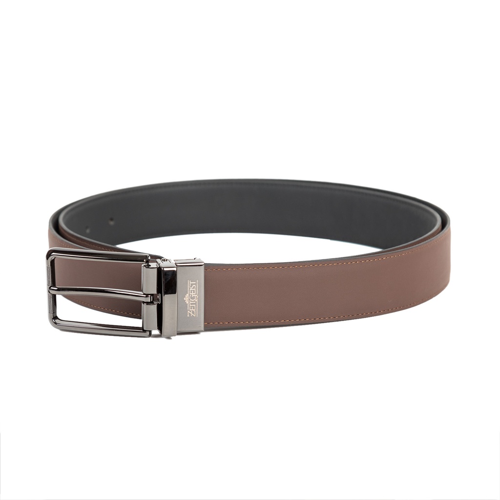 [43545-43531] Men's Reversible Leather Belt (ZAL-13|MAT)