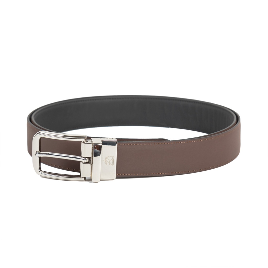 [43547-43531] Men's Reversible Leather Belt (ZAL-15|MAT)