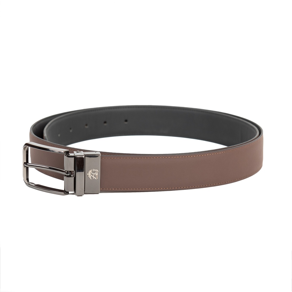 [43548-43531] Men's Reversible Leather Belt (ZAL-16|MAT)
