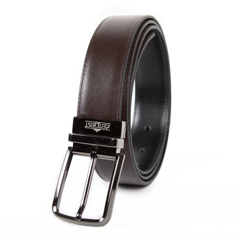 [43534-43532] Men's Reversible Leather Belt (ZAL-2|SHN)