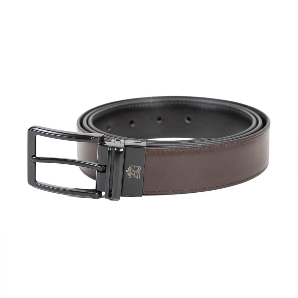 [43544-43532] Men's Reversible Leather Belt (ZAL-12|SHN)